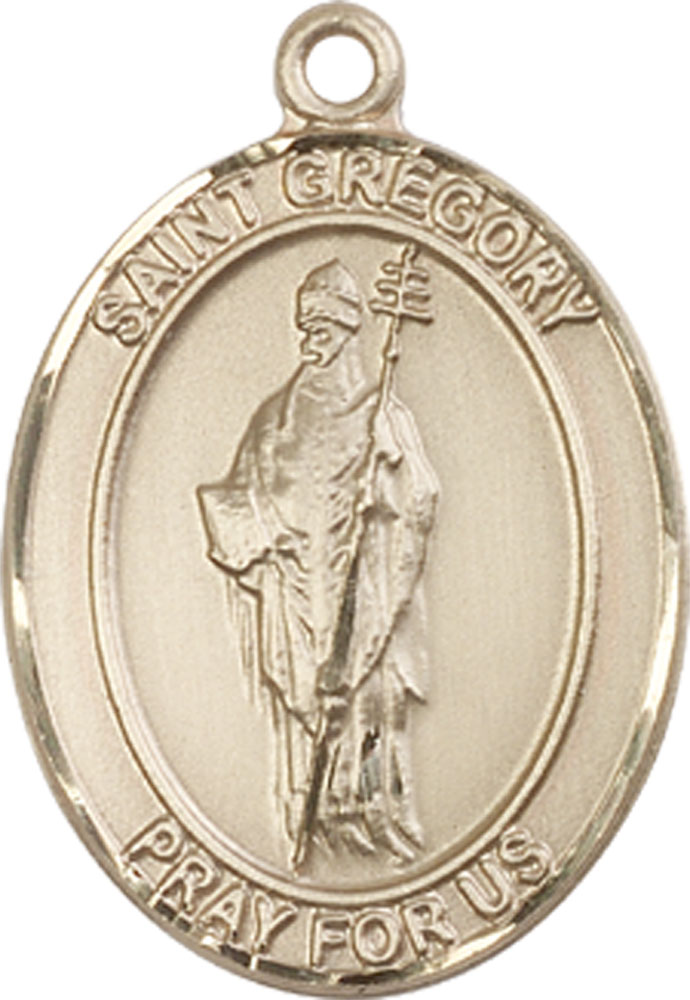 14kt Gold Saint Gregory the Great Medal