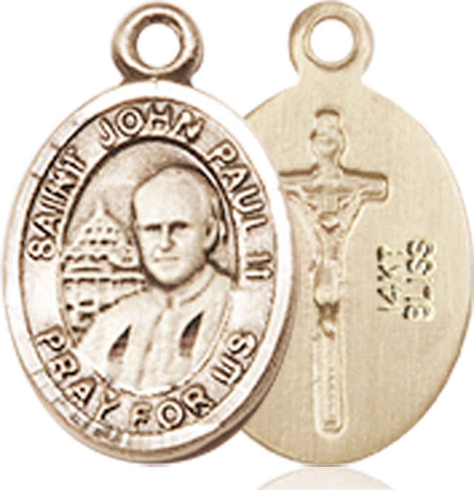 14kt Gold Saint John Paul II Medal