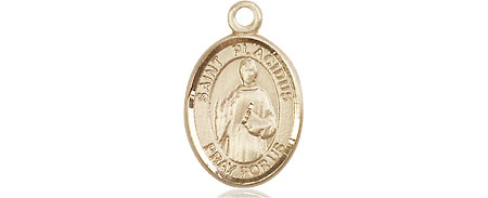 14kt Gold Saint Placidus Medal