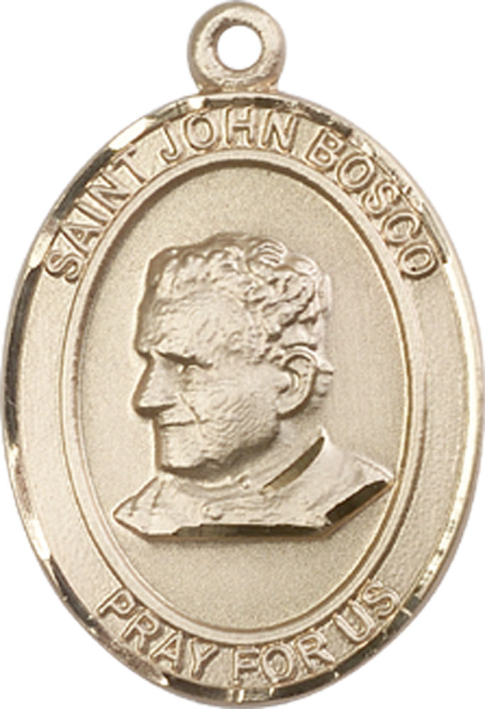 14kt Gold Saint John Bosco Medal