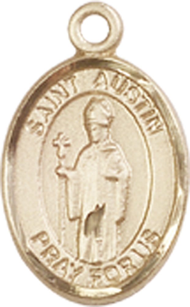 14kt Gold Saint Austin Medal