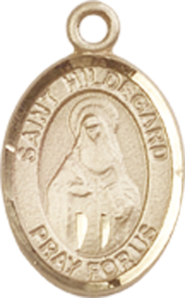 14kt Gold Saint Hildegard von Bingen Medal