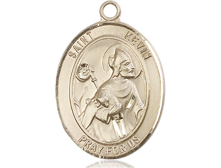 14kt Gold Saint Kevin Medal