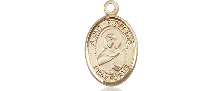 14kt Gold Saint Perpetua Medal