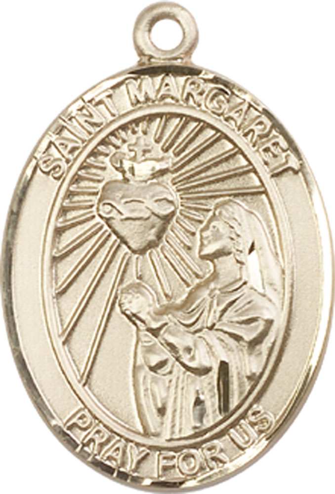 14kt Gold Saint Margaret Mary Alacoque Medal