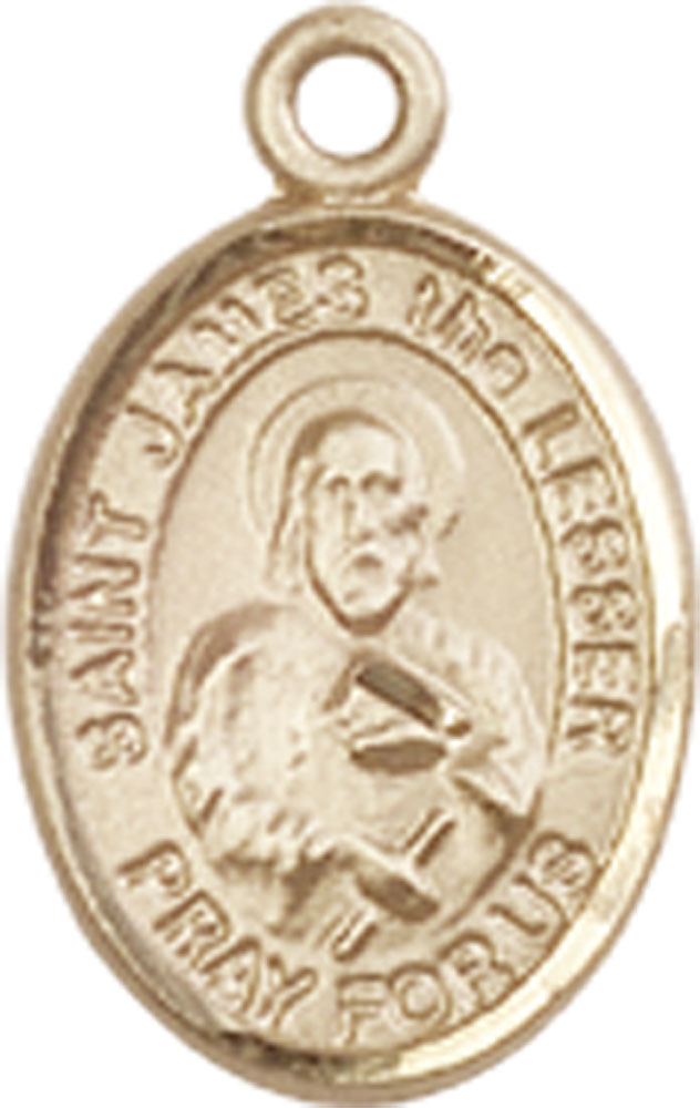 14kt Gold Saint James the Lesser Medal