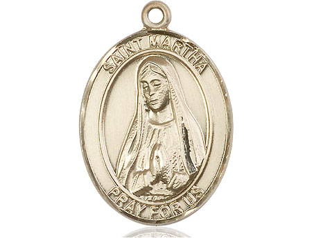 14kt Gold Saint Martha Medal