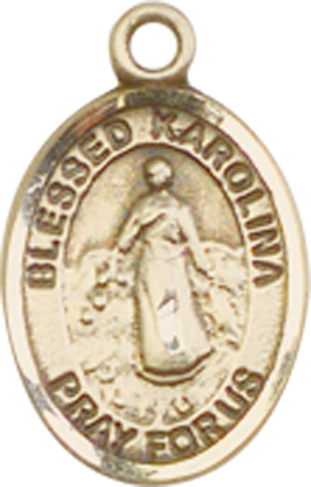 14kt Gold Blessed Karolina Kozkowna Medal