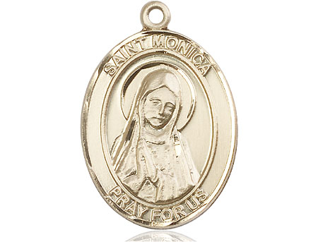 14kt Gold Saint Monica Medal