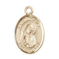 14kt Gold Saint Monica Medal