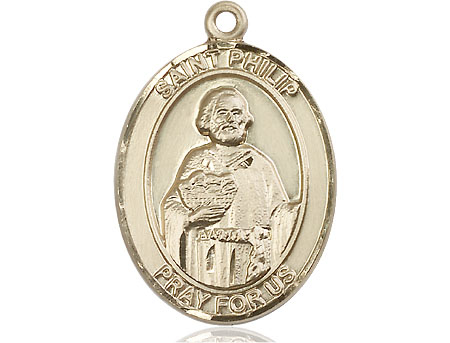 14kt Gold Saint Philip the Apostle Medal