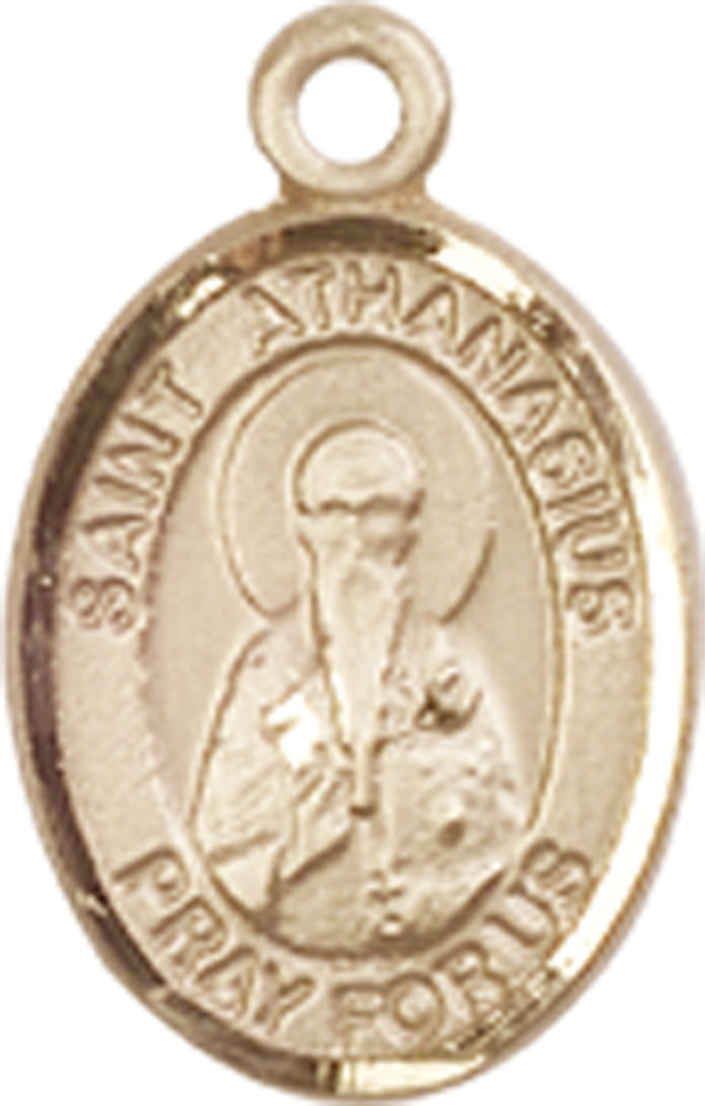 14kt Gold Saint Athanasius Medal