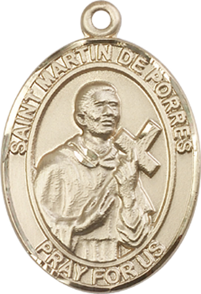 14kt Gold Saint Martin de Porres Medal
