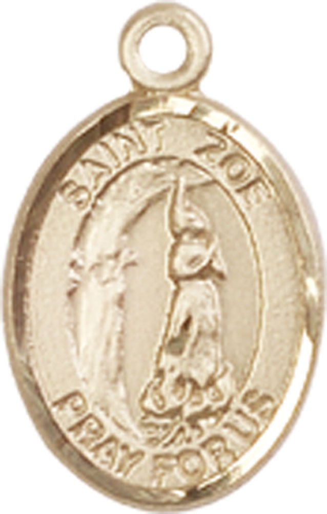 14kt Gold Saint Zoe of Rome Medal
