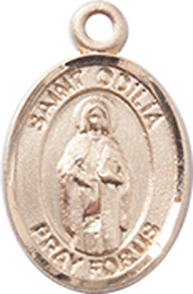 14kt Gold Saint Odilia Medal