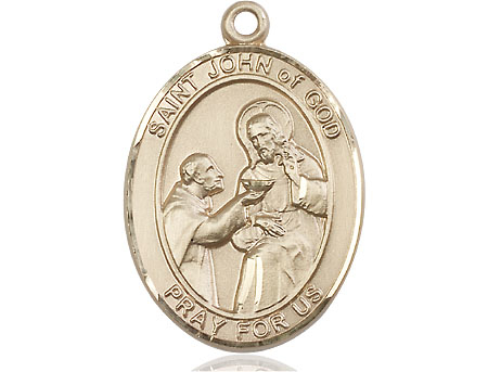 14kt Gold Saint John of God Medal