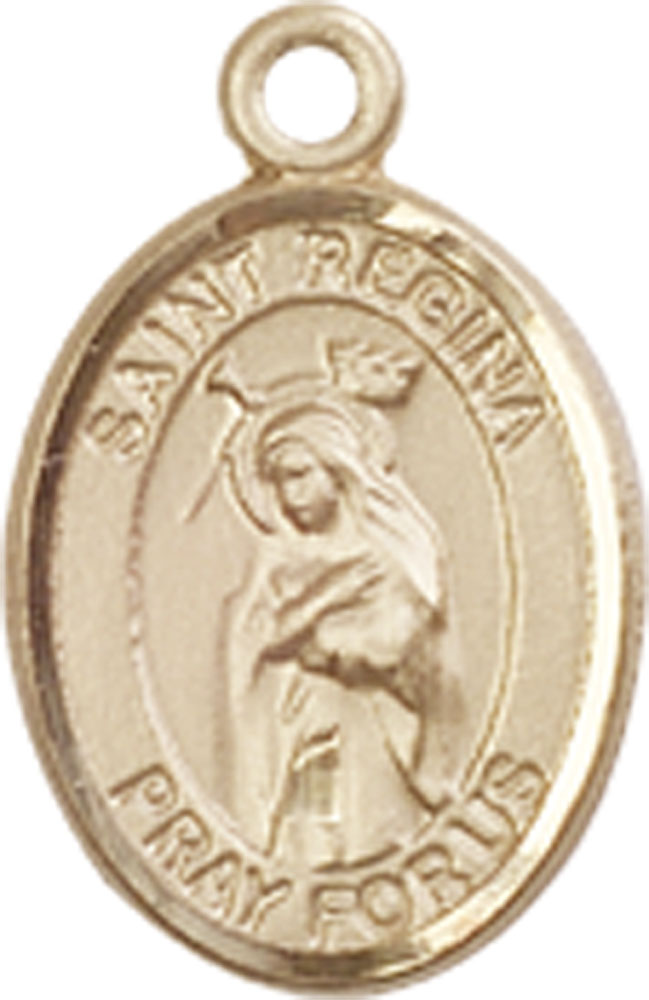 14kt Gold Saint Regina Medal
