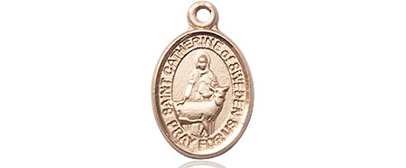 14kt Gold Saint Catherine of Sweden Medal