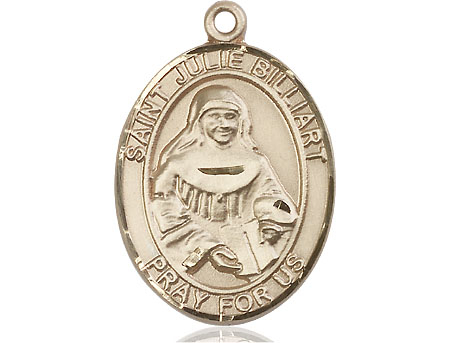 14kt Gold Saint Julie Billiart Medal