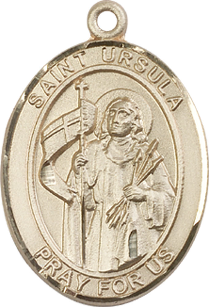 14kt Gold Saint Ursula Medal