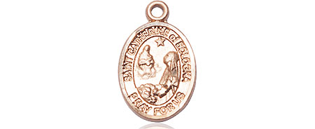 14kt Gold Saint Catherine of Bologna Medal