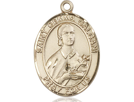 14kt Gold Saint Gemma Galgani Medal