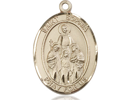 14kt Gold Saint Sophia Medal