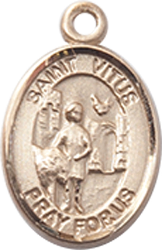 14kt Gold Saint Vitus Medal