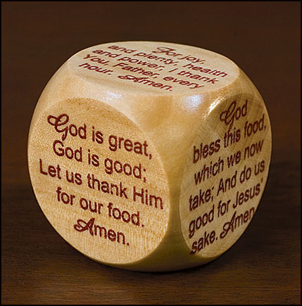 Meal Time Prayer Cube