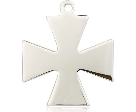 Sterling Silver Surfer Cross Medal