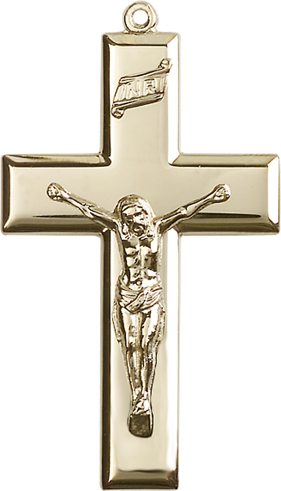 14kt Gold Filled Crucifix Medal