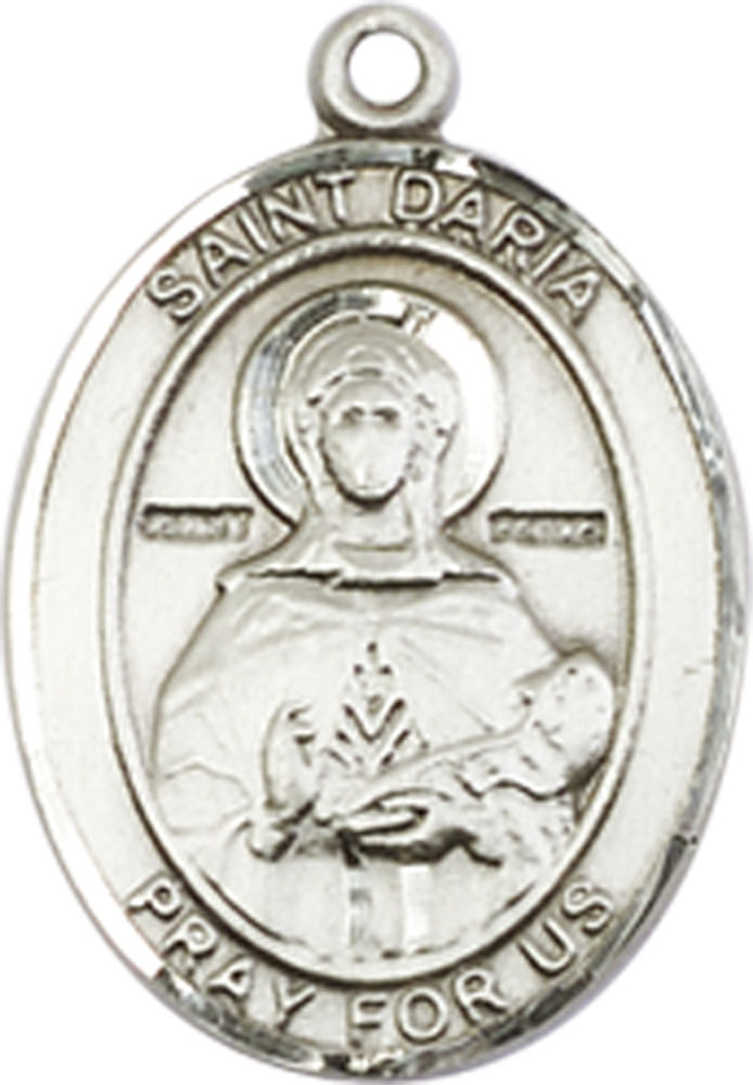 Sterling Silver Saint Daria Medal