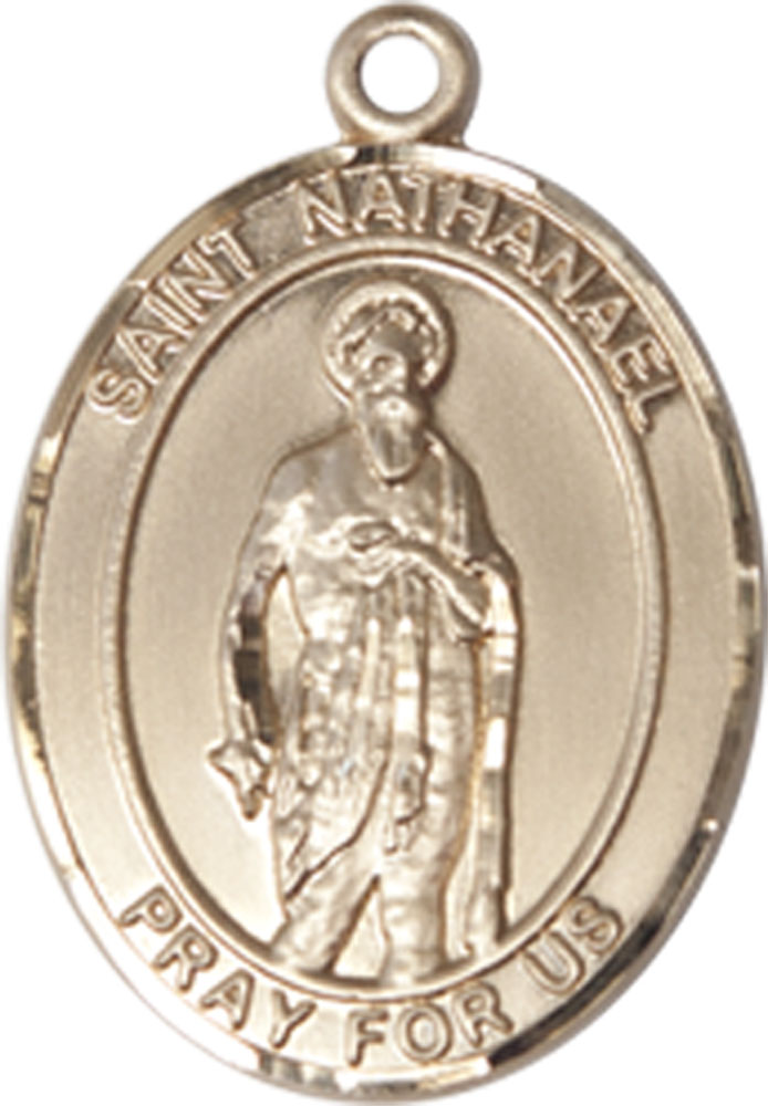 14kt Gold Filled Saint Nathanael Medal