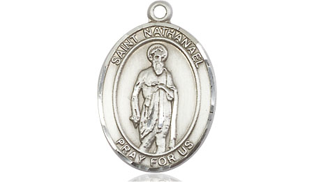 Sterling Silver Saint Nathanael Medal