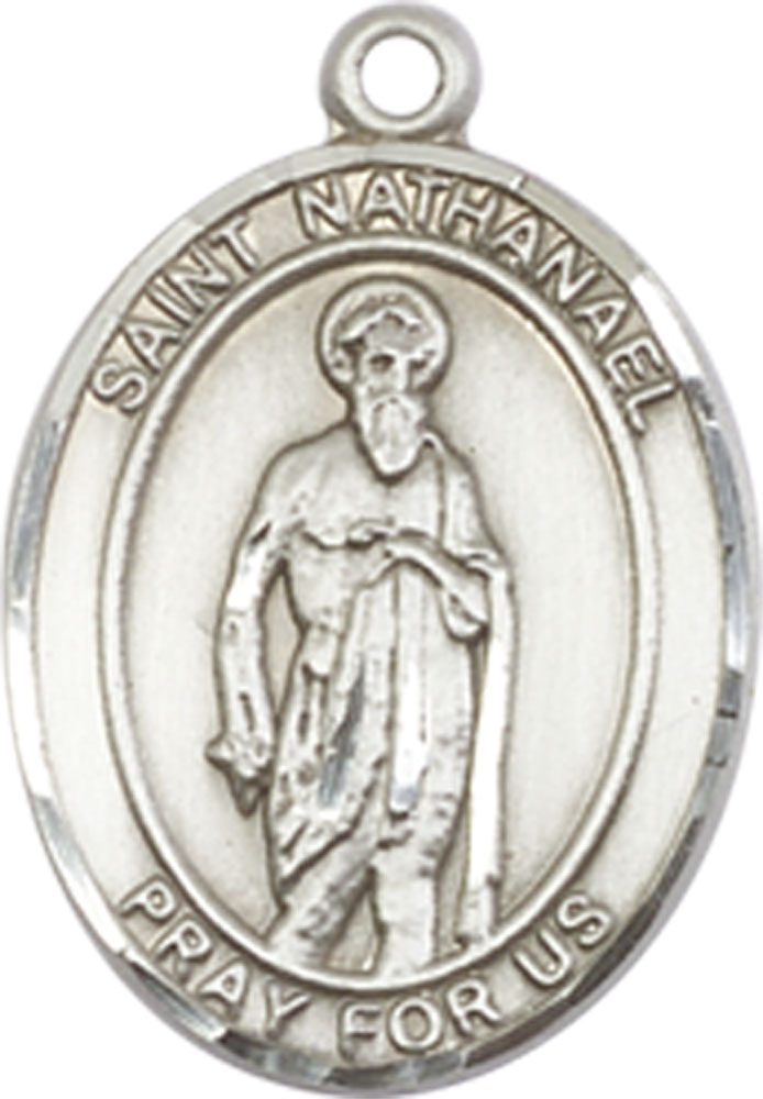 Sterling Silver Saint Nathanael Medal