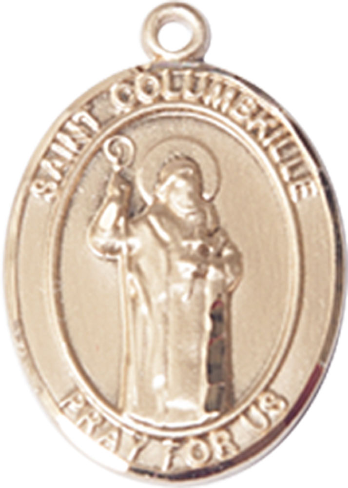 14kt Gold Filled Saint Columbkille Medal