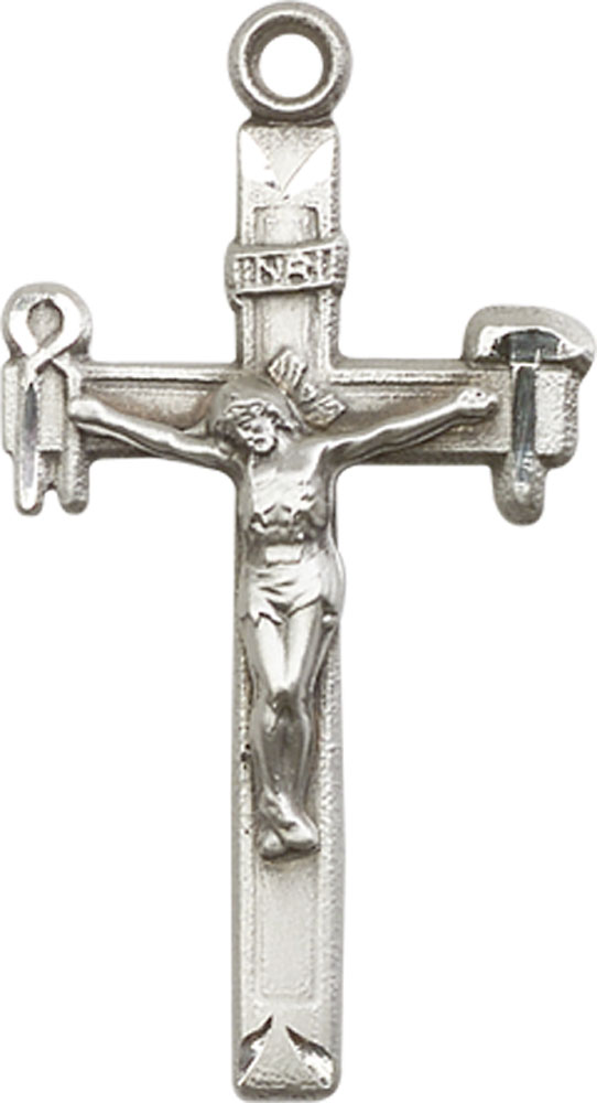 Sterling Silver Crucifix Medal
