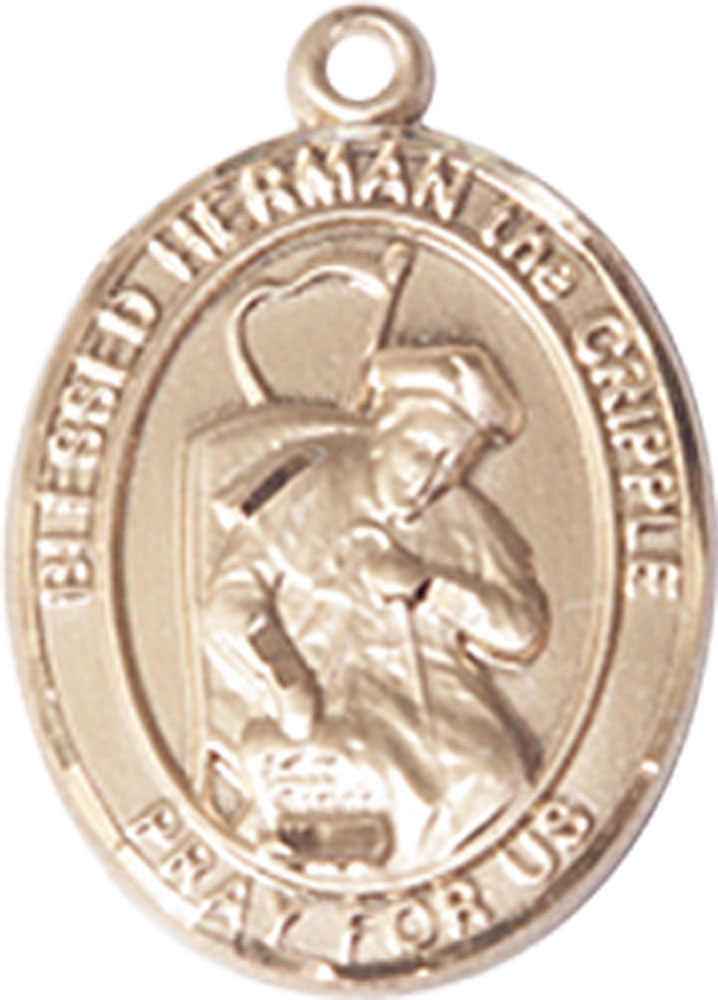 14kt Gold Filled Blessed Herman the Cripple Medal