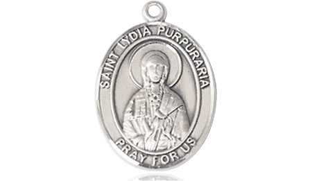 Sterling Silver Saint Lydia Purpuraria Medal