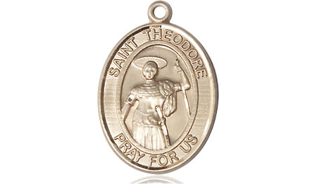 14kt Gold Filled Saint Theodore Stratelates Medal