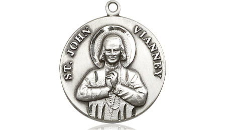 Sterling Silver Saint John Vianney Medal