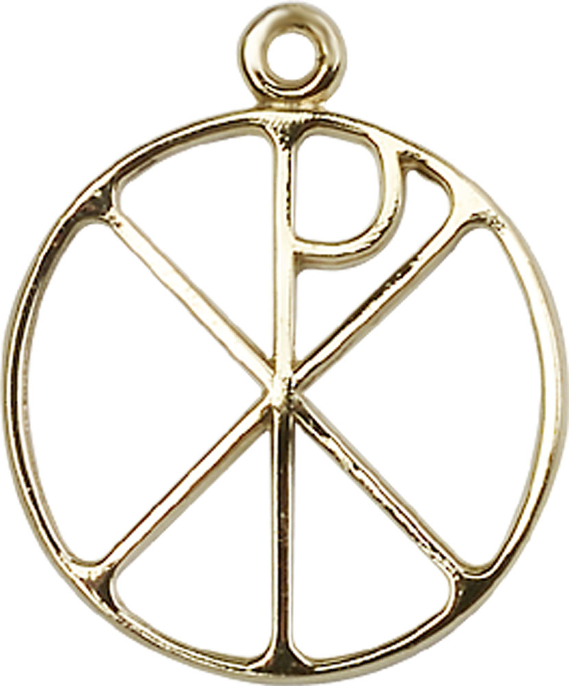 14kt Gold Filled Chi Rho Medal