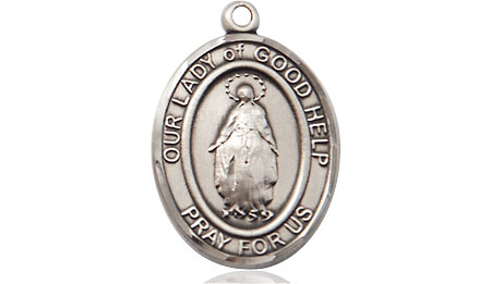Sterling Silver Our Lady Of Good Help Medal