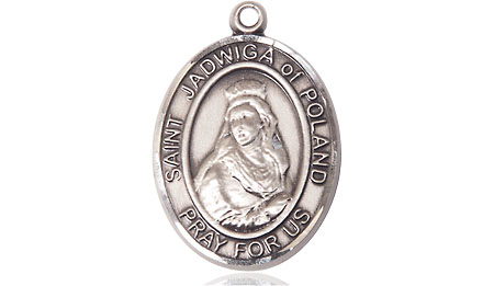 Sterling Silver Saint Jadwiga of Poland Medal
