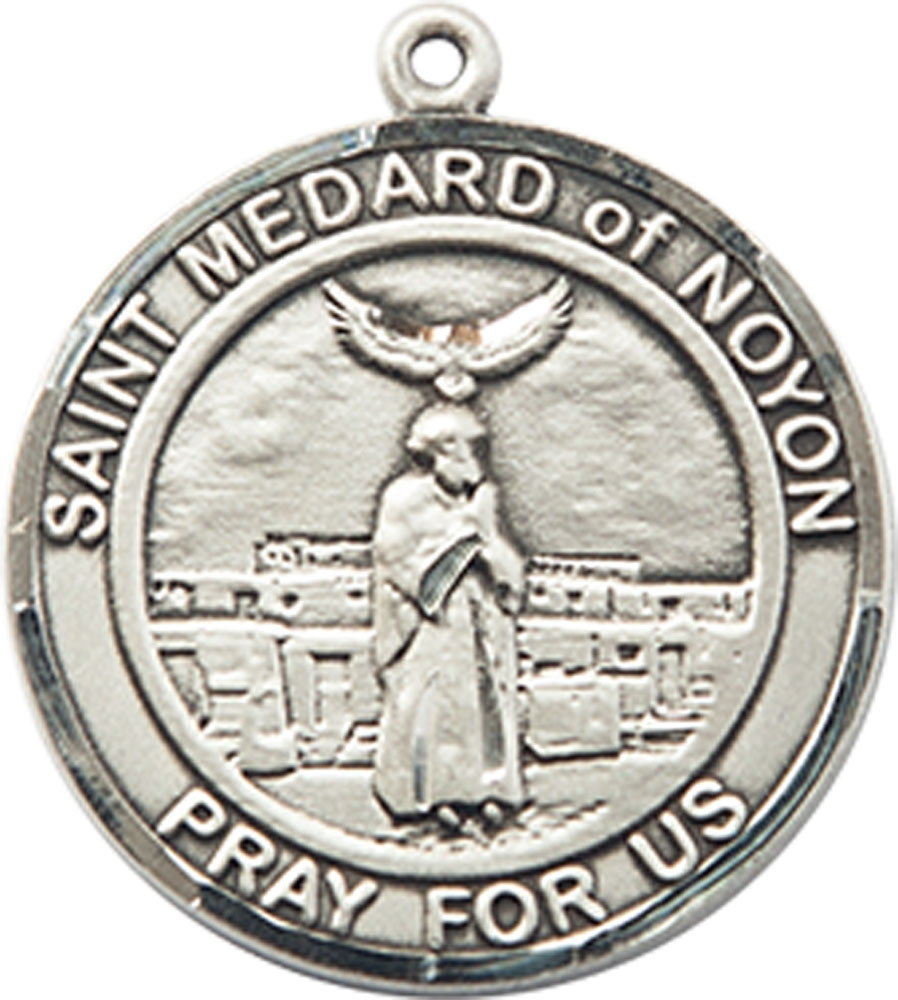 Sterling Silver Saint Medard of Noyon Medal