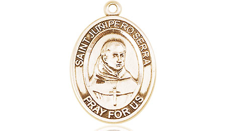14kt Gold Saint Junipero Serra Medal