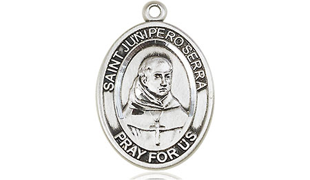 Sterling Silver Saint Junipero Serra Medal