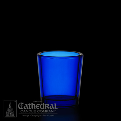Votive Light Glasses Dark Blue 15 Hour