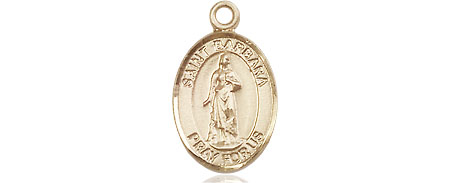 14kt Gold Filled Saint Barbara Medal