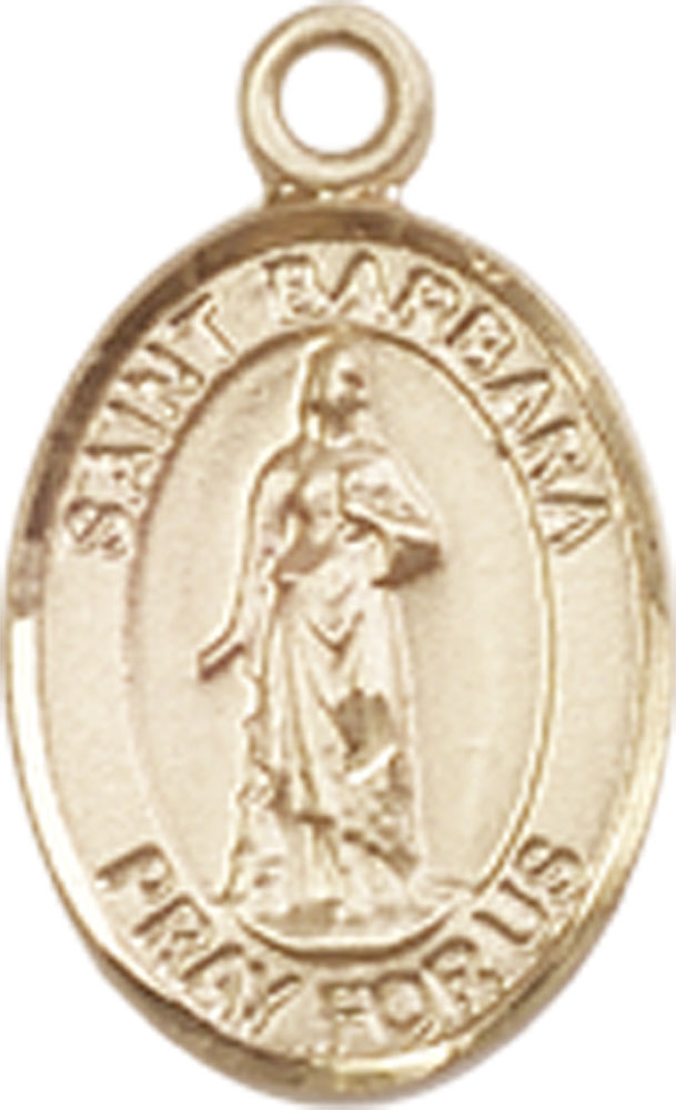 14kt Gold Filled Saint Barbara Medal